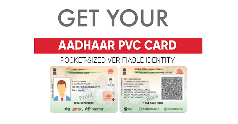 Get Aadhaar PVC Card